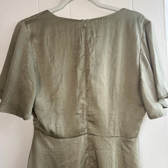 Billy J. Luna Dress Fit and Flare Sage Mini Dress size 10 - Picture 5 of 13